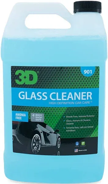 3D Glass Cleaner - Ready to Use, Tint Safe, Streak Free Glass Cleaner - 16oz.