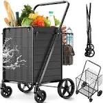 RXUJYC Jumbo Upgraded Grocery Cart