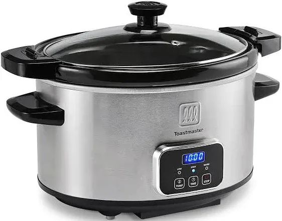 Toastmaster 4-Quart Digital Slow Cooker with Locking Lid