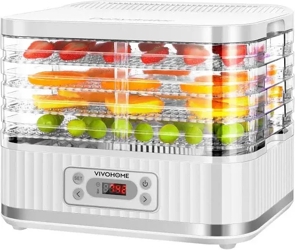 VIVOHOME Electric 5 Trays Food Dehydrator Machine 400W Hydrator Machine with ...