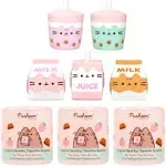 Hamee Pusheen the Cat Cute Water Filled Surprise Capsule Squishy Toy [Series 4] [Pusheen Sips] [Birthday Gift Bag, Party Favor, Gift Basket Filler, Stress Relief Toy] – 3 Pc. (Mystery – Blind Capsule)