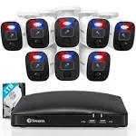 Swann 8-Channel 1080p 1TB DVR Surveillance Camera System with 8 Wired 1-Way Audio SwannForce Bullet Cameras