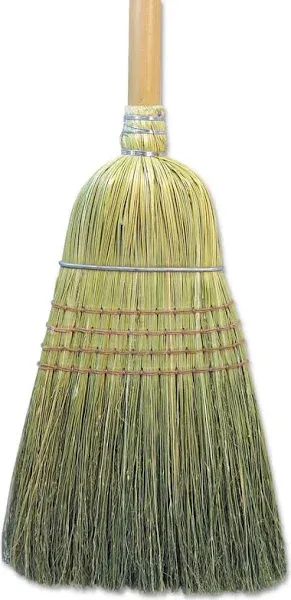 Warehouse Broom, Corn Fiber Bristles, 56&amp;quot; Overall Length, Natural