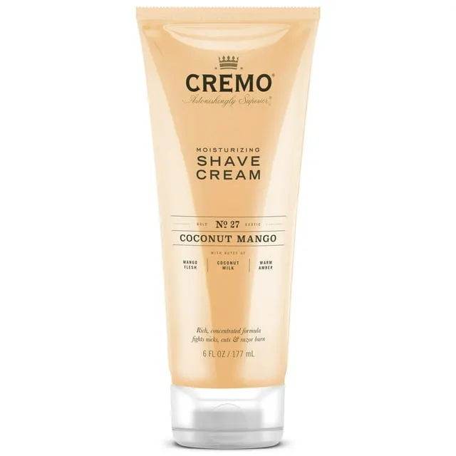 Cremo Shave Cream, Moisturizing, Coconut Mango - 6 fl oz