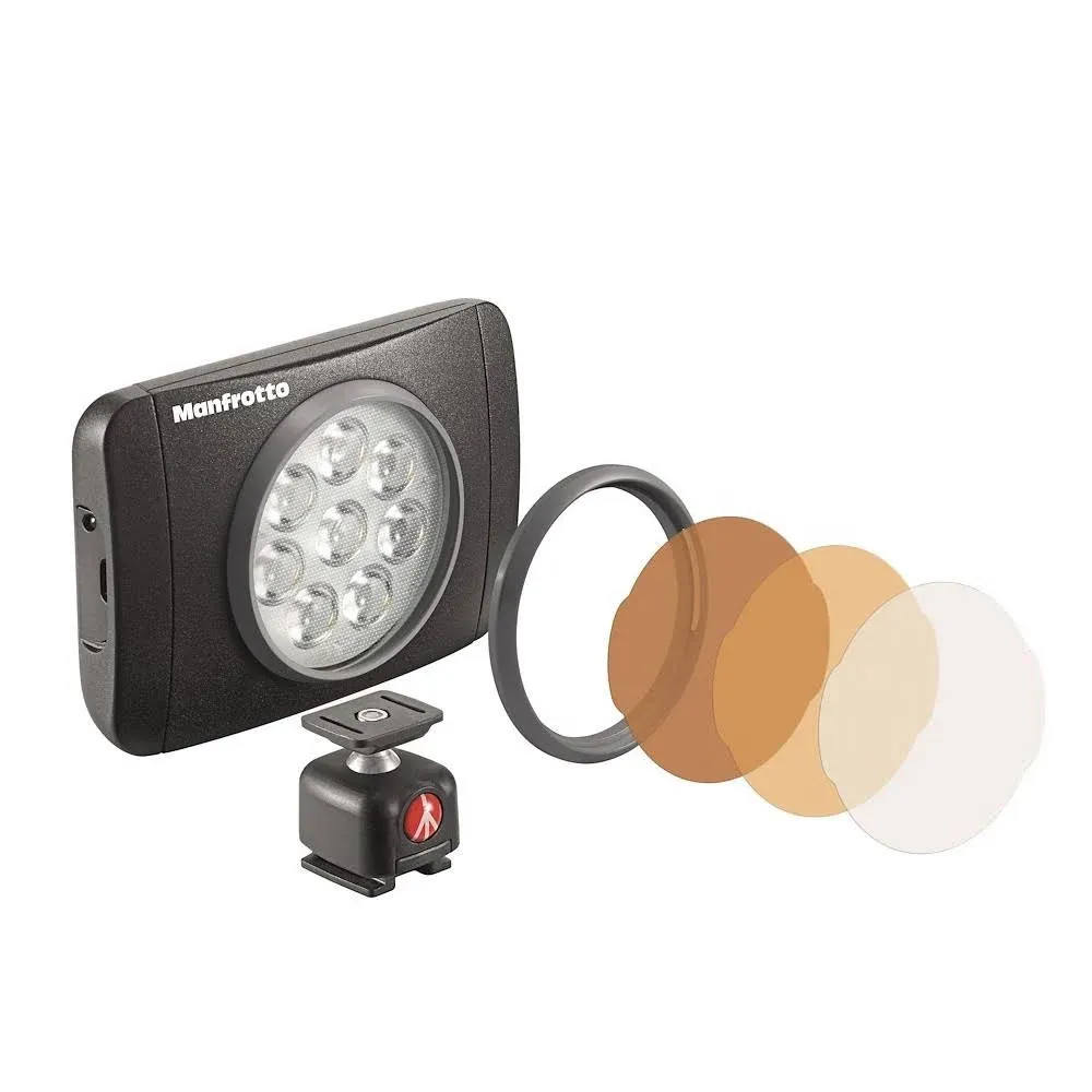 Manfrotto Lumimuse 8 On-Camera LED Light with Bluetooth MLUMIMUSE8A-BT