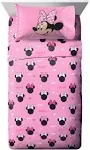 Jay Franco Disney Minnie Mouse Hearts N Love Full Size Sheet Set - 4 Piece Set