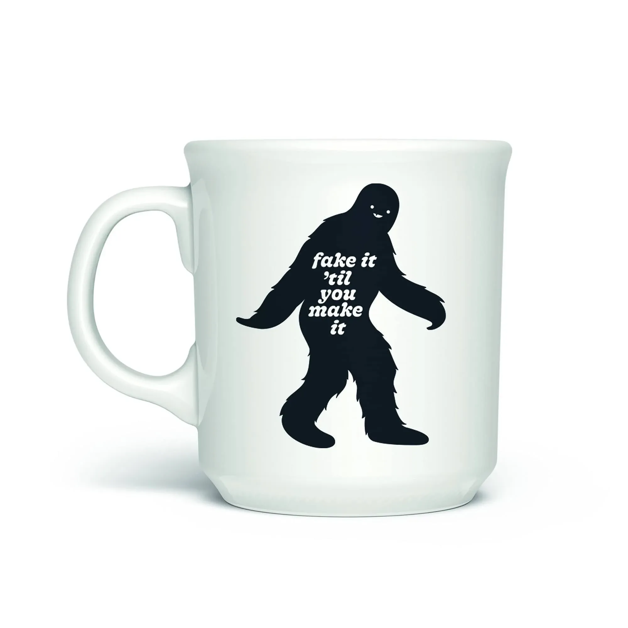 Genuine Fred SAY ANYTHING MUG, FAKE IT, 16 Ounce Ceramic Mug, Multicolor, Dishwasher Safe