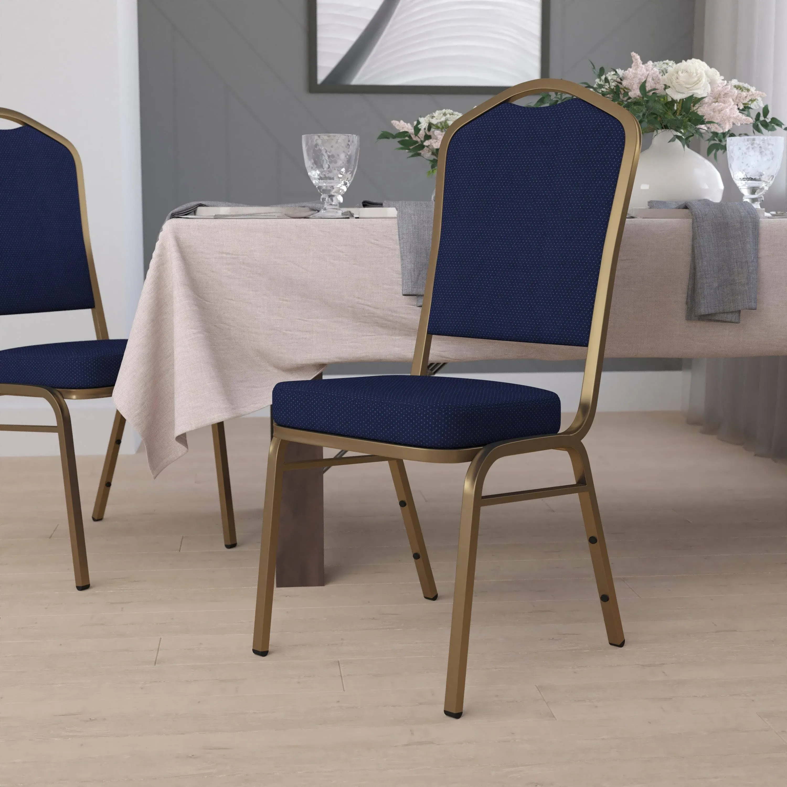 Flash Furniture 4 HERCULES Series Crown Back Stacking Banquet Chair