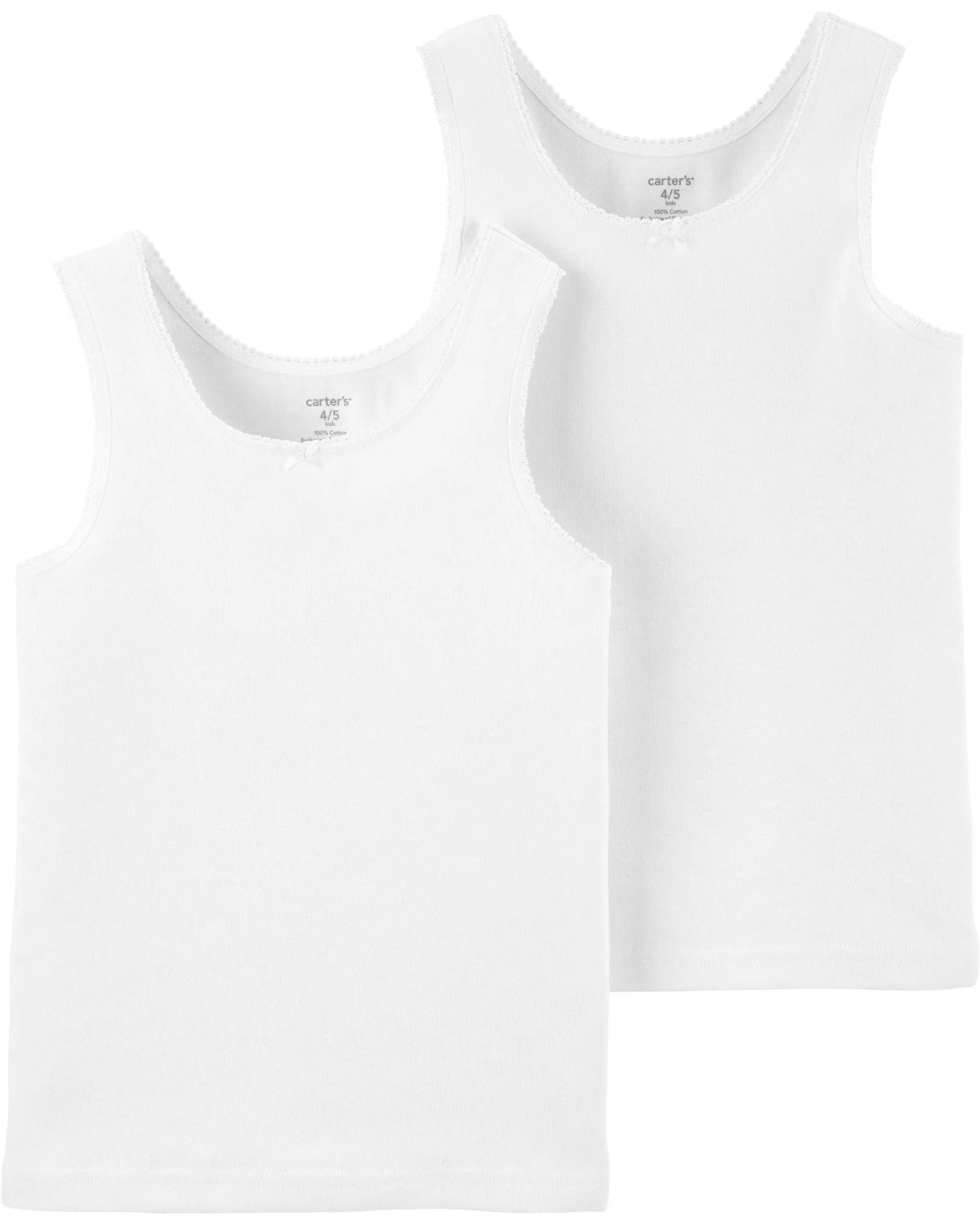 Carter's Shirts & Tops | Carter's Tank Tops | Color: White | Size: 23 Toddler | Mischalevisjb's Closet