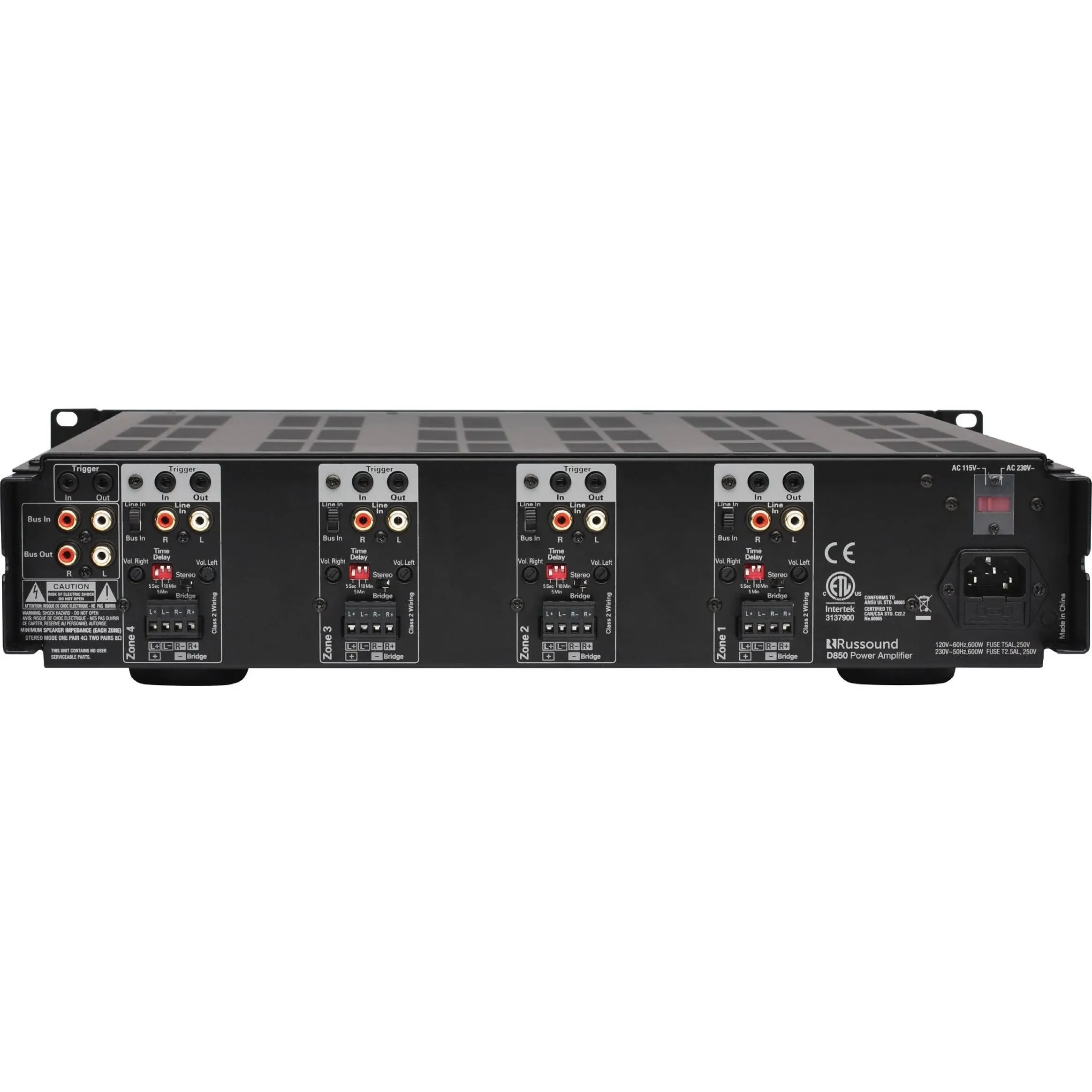 Russound D850 4 Zone 8 channel  amp 50 watts per channel