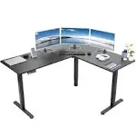 Vivo Electric Height Adjustable Corner Stand Up Desk