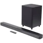 JBL - 5.1-Channel Soundbar with Wireless Subwoofer - Black