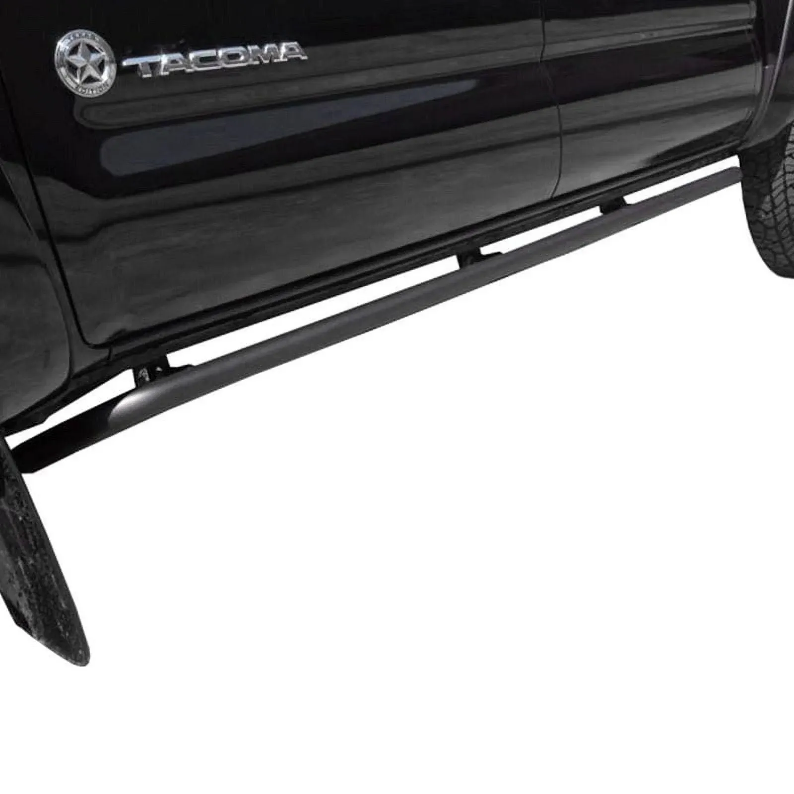 RealTruck RKR Rails for Toyota Tacoma | Cab Length, Tubular Steel, Textured Black | T154RKRCC | Fits 2016-2022 Toyota Tacoma Double Cab, SRW Gas