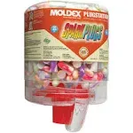 Moldex 6644 SparkPlugs PlugStation Dispenser, Cordless, 33NRR, Asst. Colors, 250 Pairs