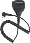 Motorola Original OEM PMMN4013A Remote Speaker Microphone with 3.5mm Audio Jack, Coiled Cord Swive