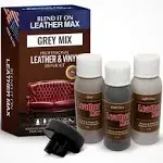 Leather Max Quick Blend Refinish and Repair Kit, Restore Couches, Recolor Furniture & Repair Car Seats, Jackets, Sofa, Boots / 3 Color Shades to Blend with Leather, Vinyl and Bonded (Brown Mix)