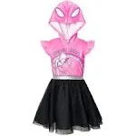 Marvel Spider-Man Spider-Gwen Ghost Spider Big Girls Mesh Cosplay Tulle Dress ...