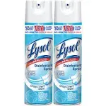 Lysol Disinfectant Spray, Crisp Linen Scent, Value Pack, 2 Pack - 2 pack, 19 oz