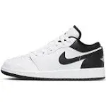 Jordan Big Kid's 1 Low White/Black-White (553560 132)