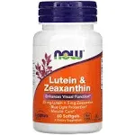 Now Foods Lutein &amp; Zeaxanthin 60 Softgels