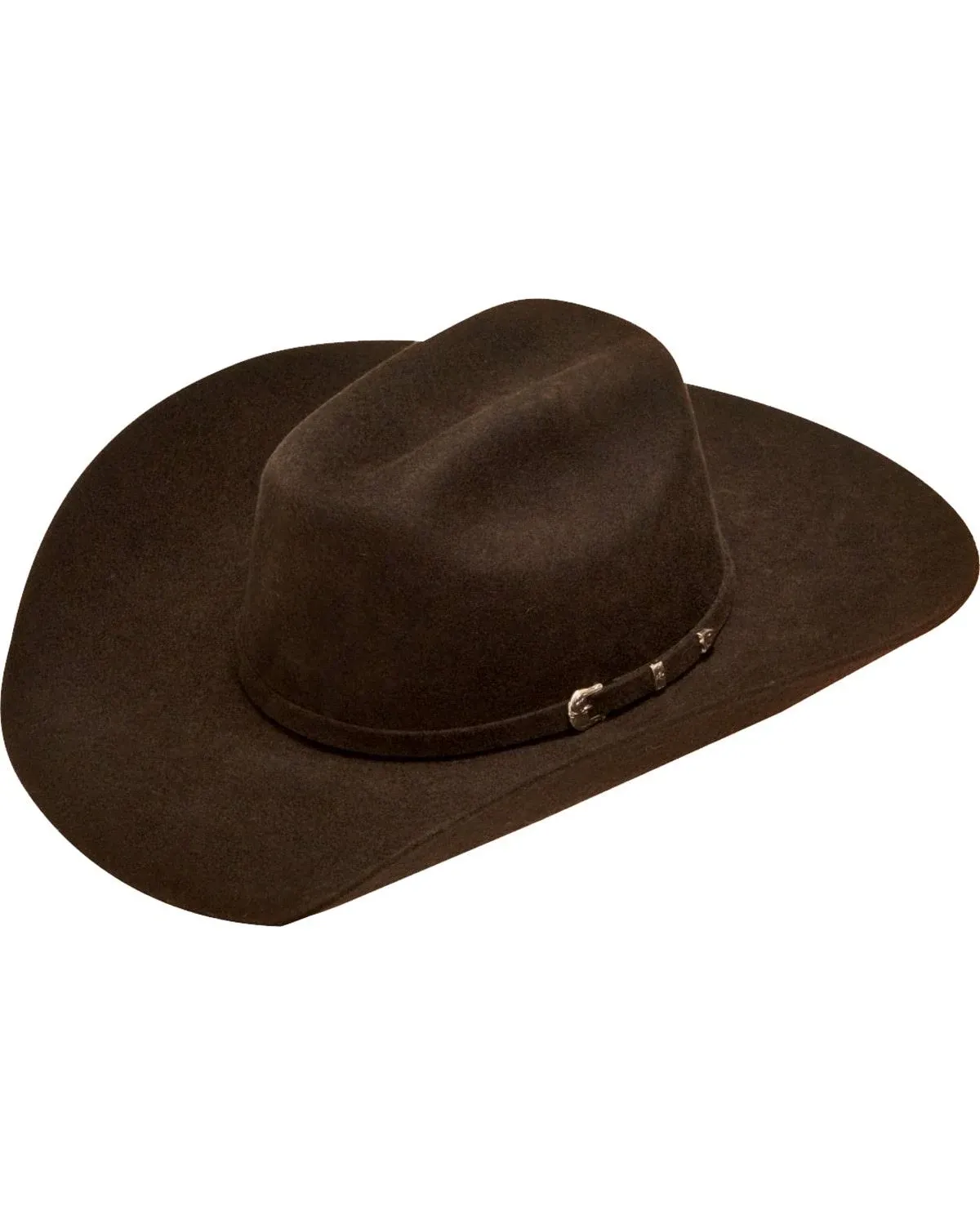 Ariat Western Cowboy Hat Kids Wool 3 Piece Buckle L Chocolate A7210247