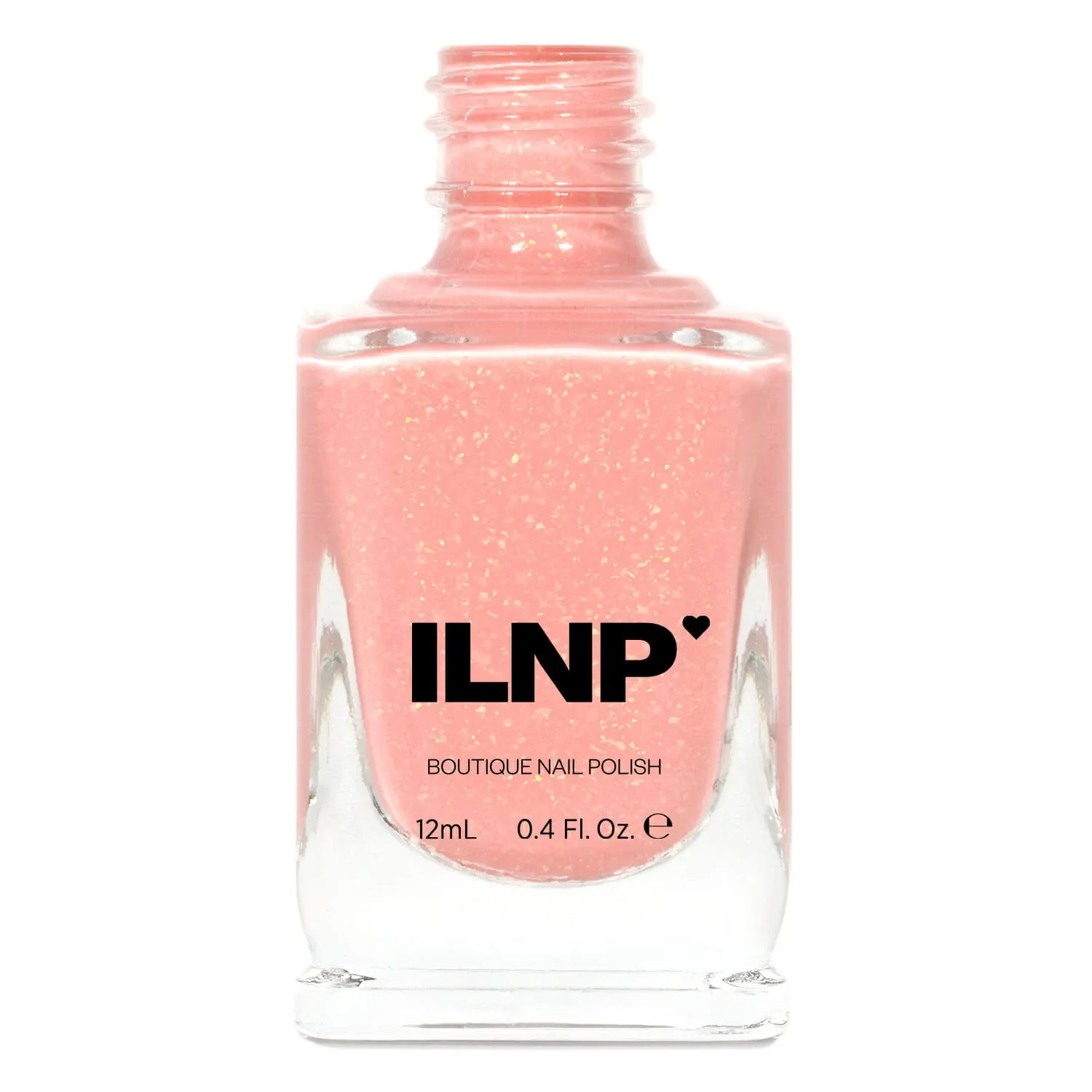 ILNP Whisper - Warm Pink Shimmer Jelly Nail Polish