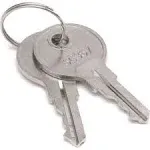 Global Industrial&#153; Replacement Keys (2) for Cabinet 603355(57)-237614-237615-4933(10,11,12,13)