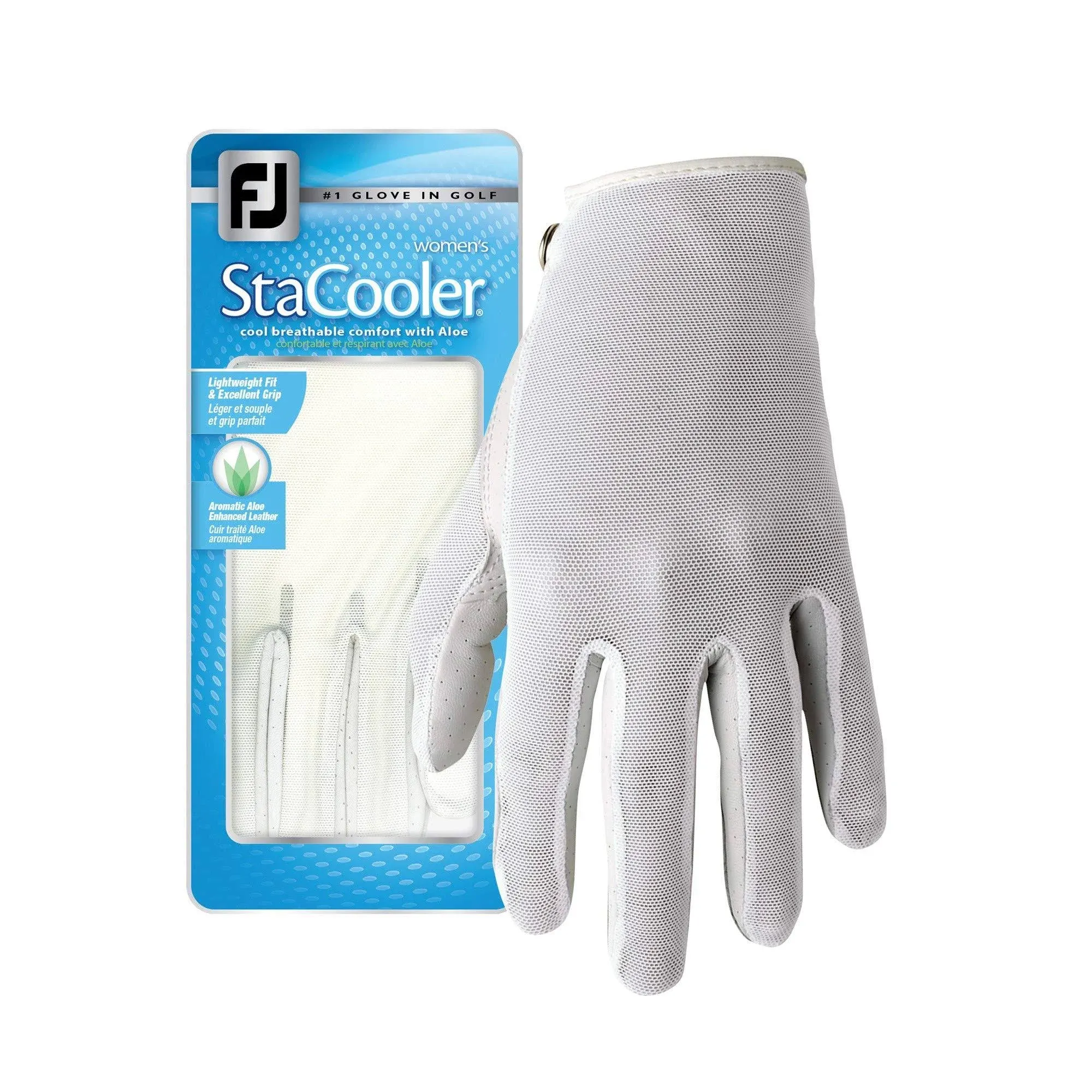 FootJoy Women&#039;s StaCooler Fashion Golf Glove (White) Medium / Large, White 