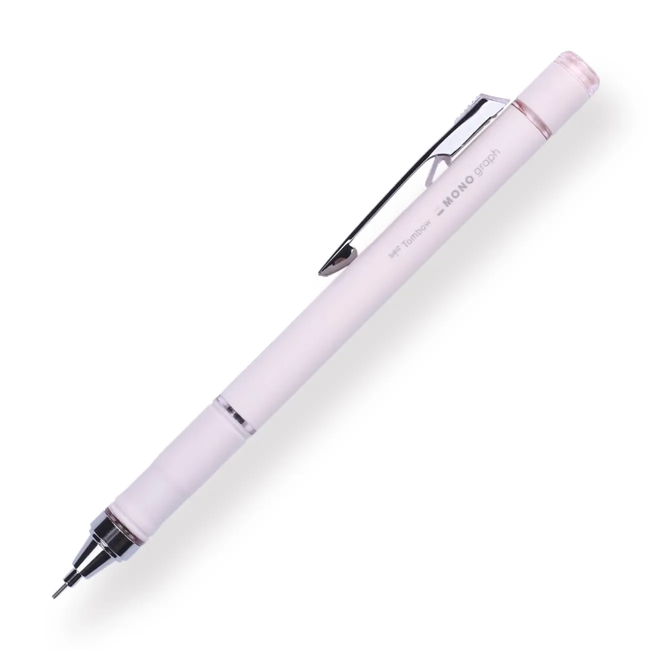 Tombow Mono Graph Grip Shaker Mechanical Pencil - 0.5 mm - Pale Pink - Limited Edition