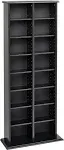 Prepac Double Width Wall Storage, Oak and Black Wall, Oak/Black 