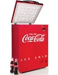 Coca-Cola 3.5 Cu. Ft. Refrigerator & Chest Freezer CKRFCF35CR