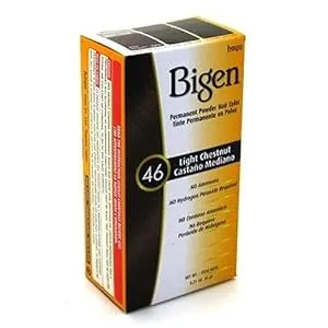 Bigen Powder Hair Color #46 Light Chestnut .21 oz. (Case of 6)