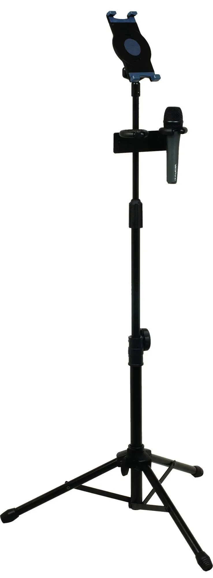 VocoPro MS-UT Universal Tablet Tripod Stand with Dual Microphone Holde