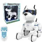 Lexibook Power Puppy - My Smart Dog Robot to Train - Programmable Robot with Remote Control, Training and Gesture Control Function, Dance, Music, Ligh