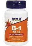 Now Foods Vitamin B-1 100 mg - 100 Tablets