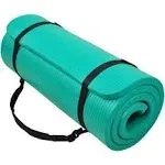 BalanceFrom GoCloud 1" Extra Thick Exercise Yoga Mat with Carrying Strap