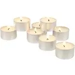 Stonebriar Long Burning Tealight Candles - 8 Hours - White - Unscented - 100 Pack