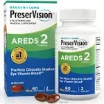 PreserVision Eye Vitamin &Mineral Supplement AREDS 2 Formula 60 Count