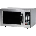 Panasonic Countertop Commercial Microwave Oven with 10 Programmable Memory and Touch Screen Control, 1000W of Cooking Power - NE-1054F - 0.8 Cu. Ft (Stainless Steel)