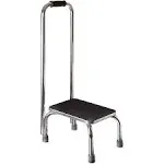 DMI Step Stool With Handle, Heavy Duty Metal for High Beds, Portable, Adults and Seniors, 300 lbs Weight