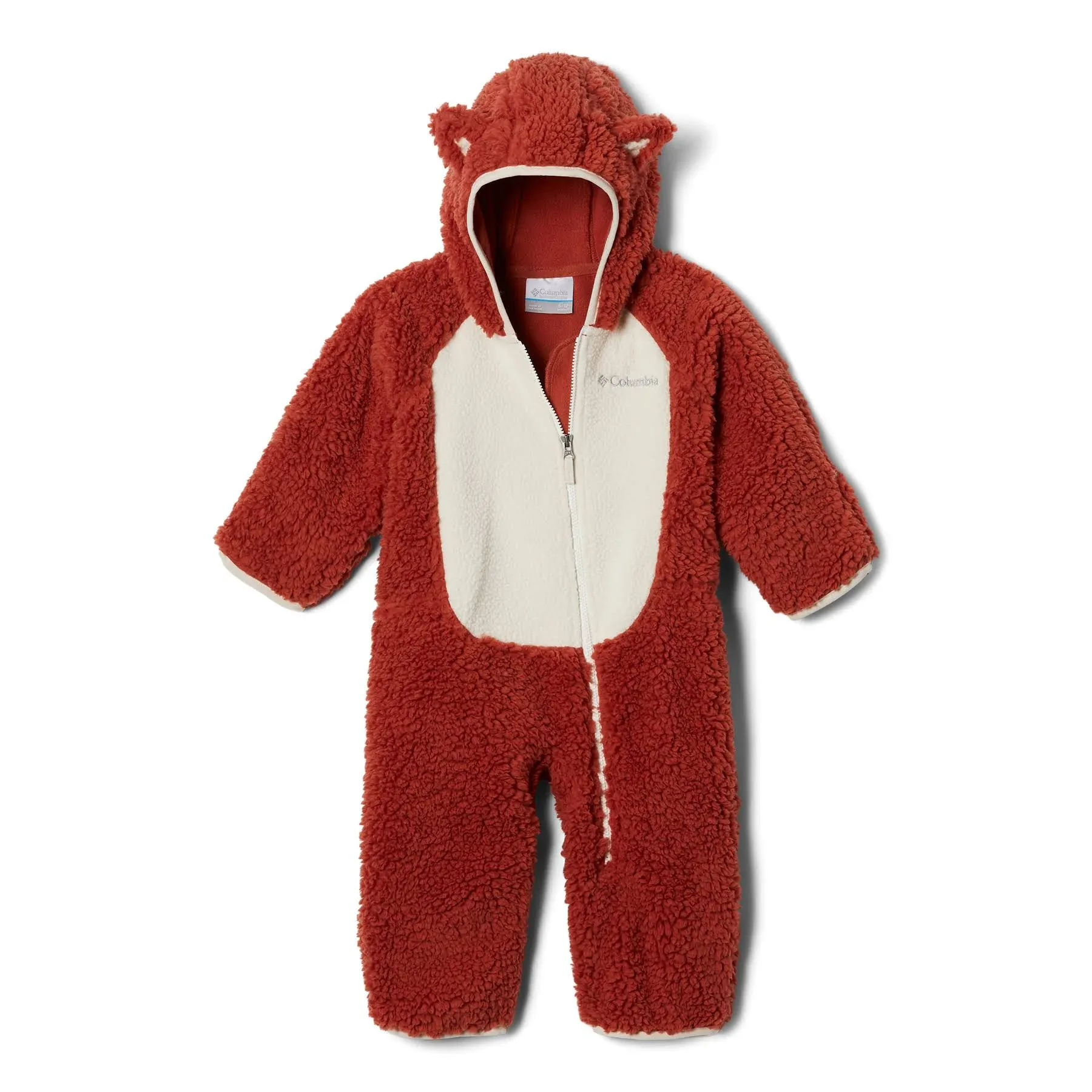 Columbia Foxy Baby Sherpa Bunting - Infants' Warp Red/Chalk, 0/3M