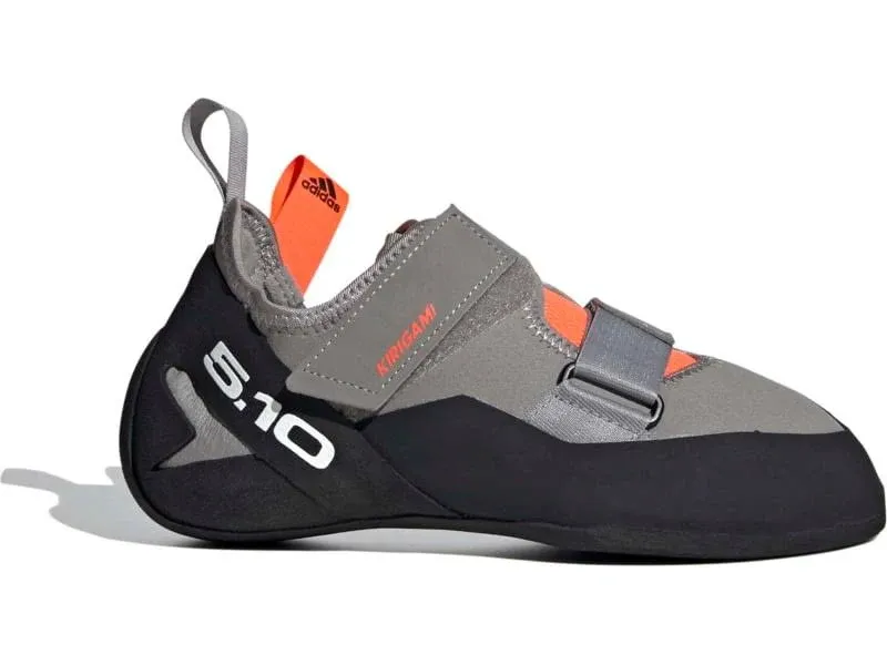 Five Ten Women's Kirigami Climbing Shoe - 6 - Dove Grey / Black / Solar Red