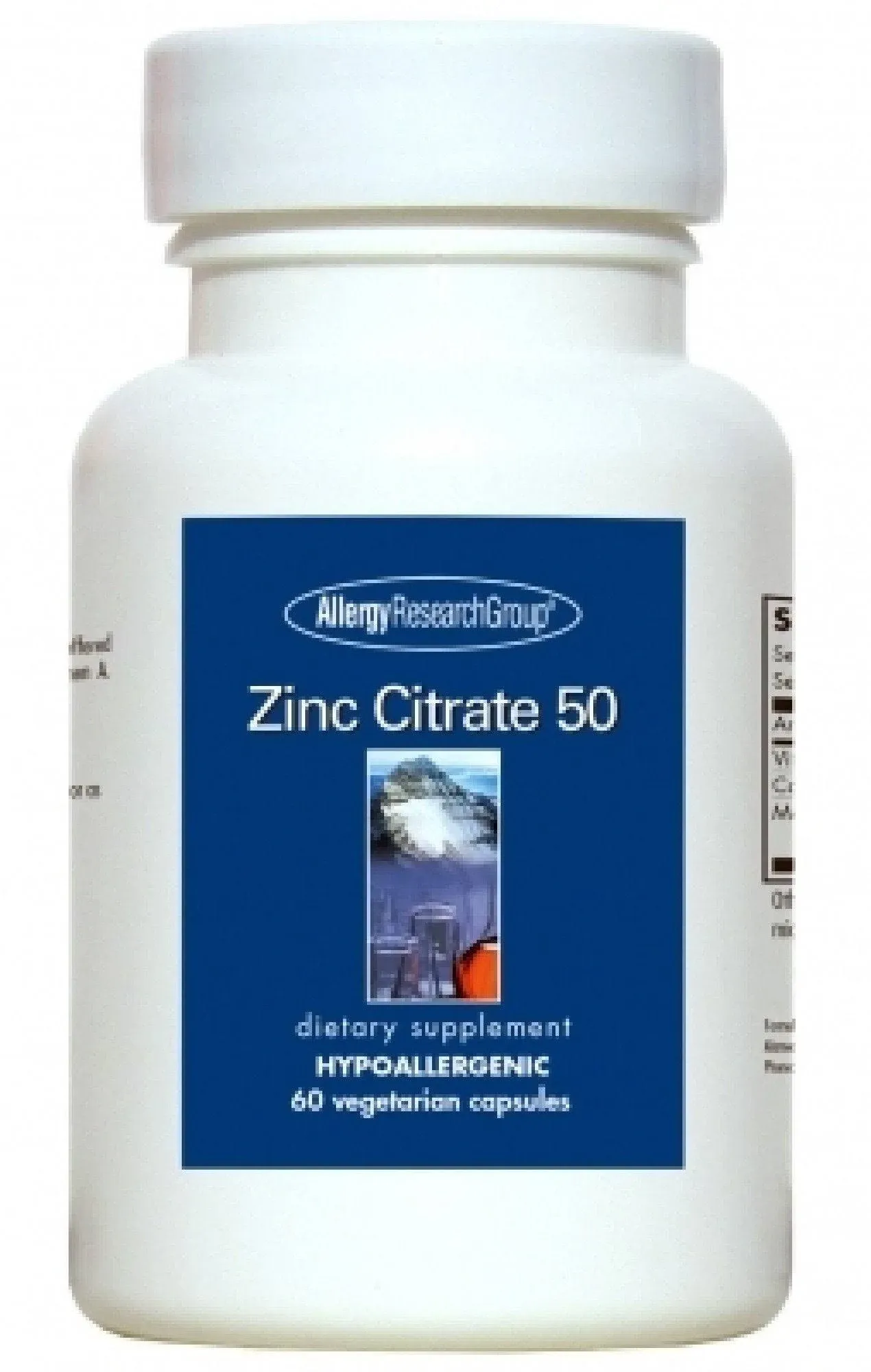 Nutricology Zinc Citrate Supplement - Zinc for Men & Women, Immune Support, Pure, Well-Absorbed, Well-Tolerated, Trace Mineral, 50mg Vegetarian Capsules - 60 Count