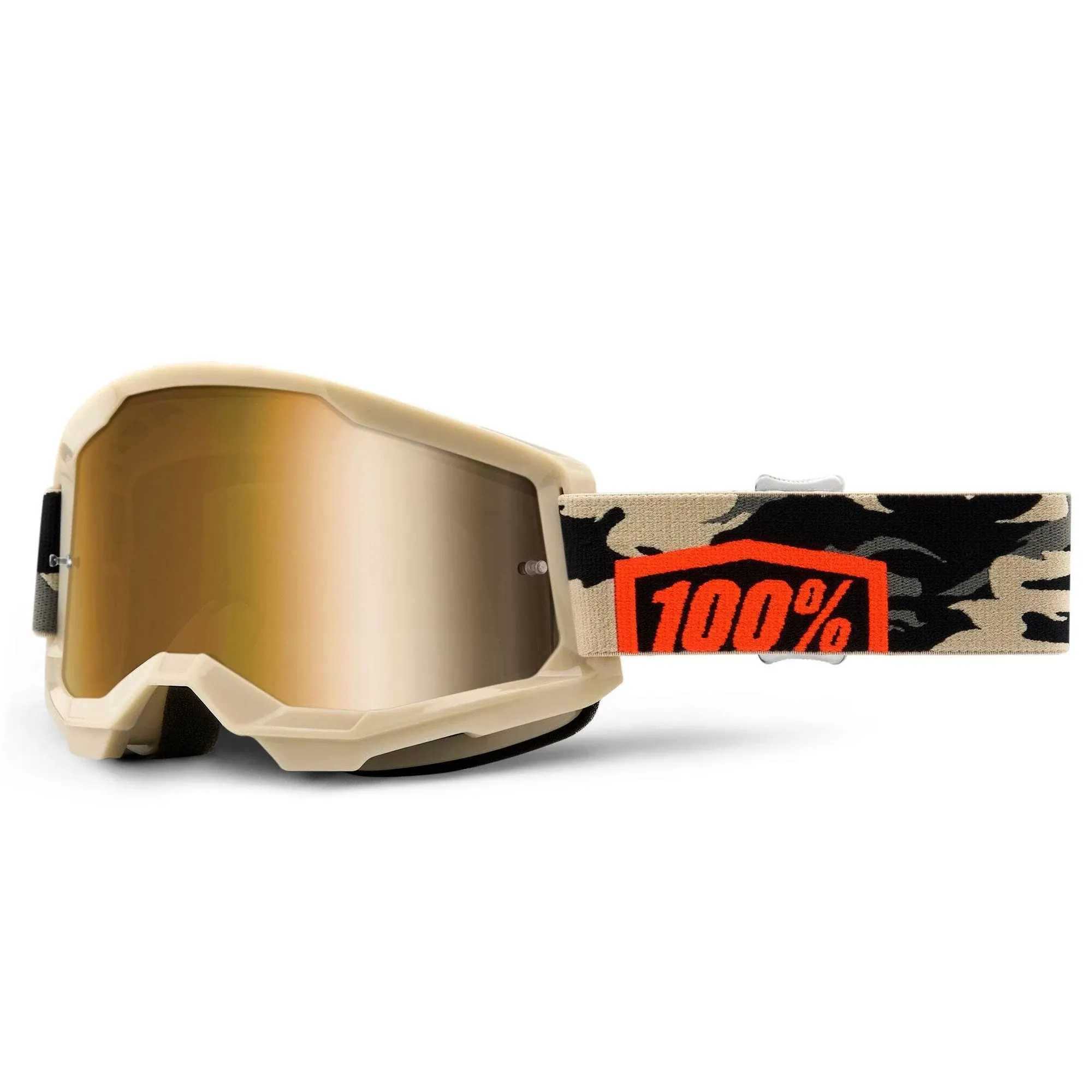 100% Strata 2 Goggles - Kombat - True Gold