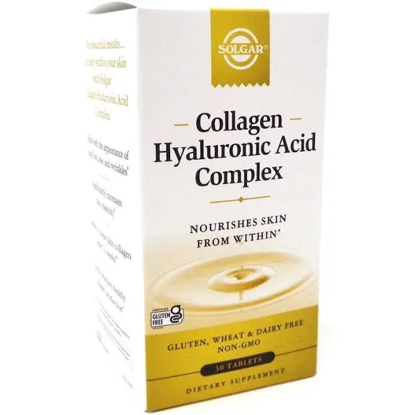 Solgar Hyaluronic Acid, 120 mg, Tablets - 30 tablets