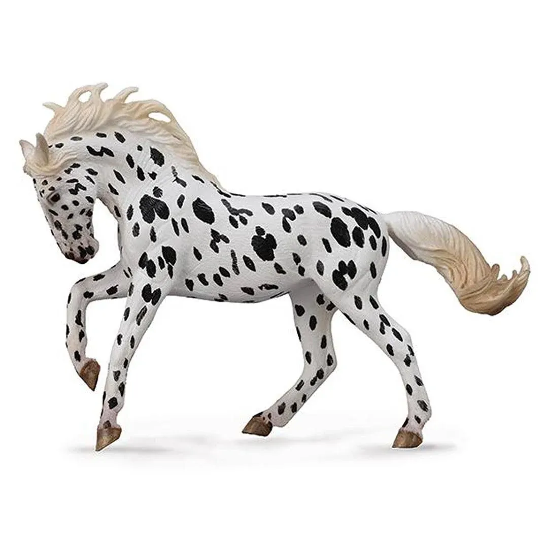 CollectA Horse Life Knabstrupper Black Leopard Mare Toy Figure