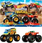 HOT WHEELS MONSTER TRUCKS HW SAFARI VS WILD STREAK DEMOLITION DOUBLES 1:64 SCALE