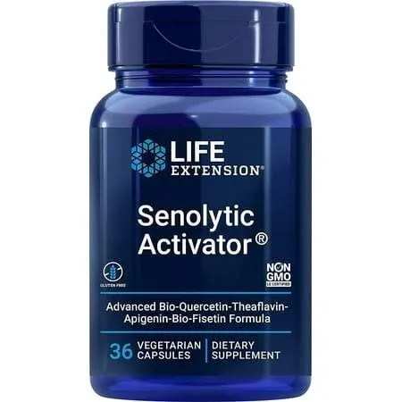 Life Extension Senolytic Activator - with Quercetin, Fisetin 36 Vegetarian Capsules