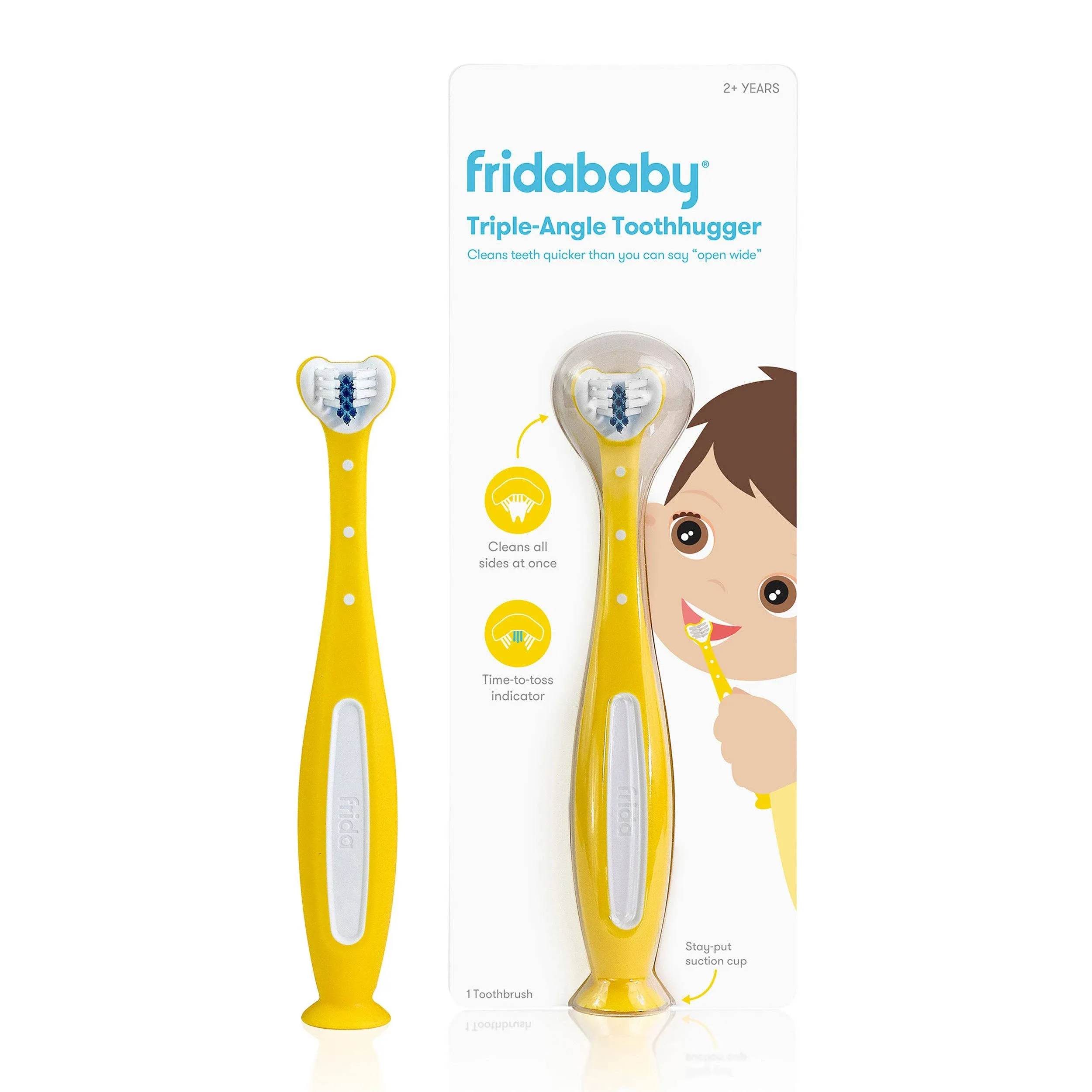 Fridababy SmileFrida Triple-Angle Toothhugger - Yellow