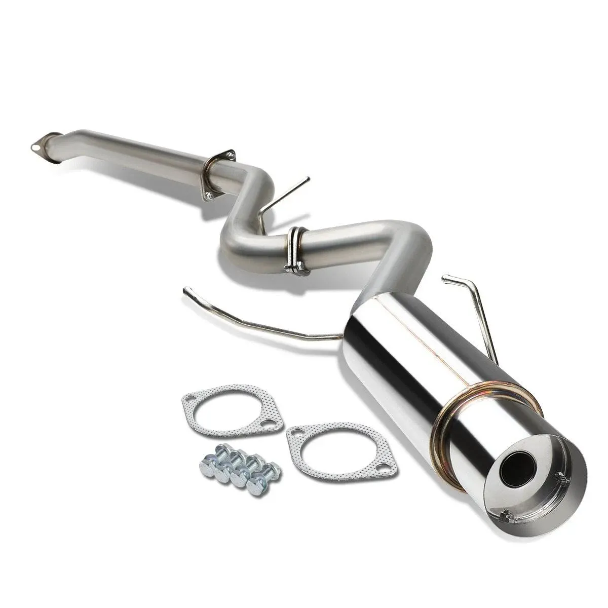 DNA Motoring Muffler Tip Catback Exhaust System for Subaru WRX / STI